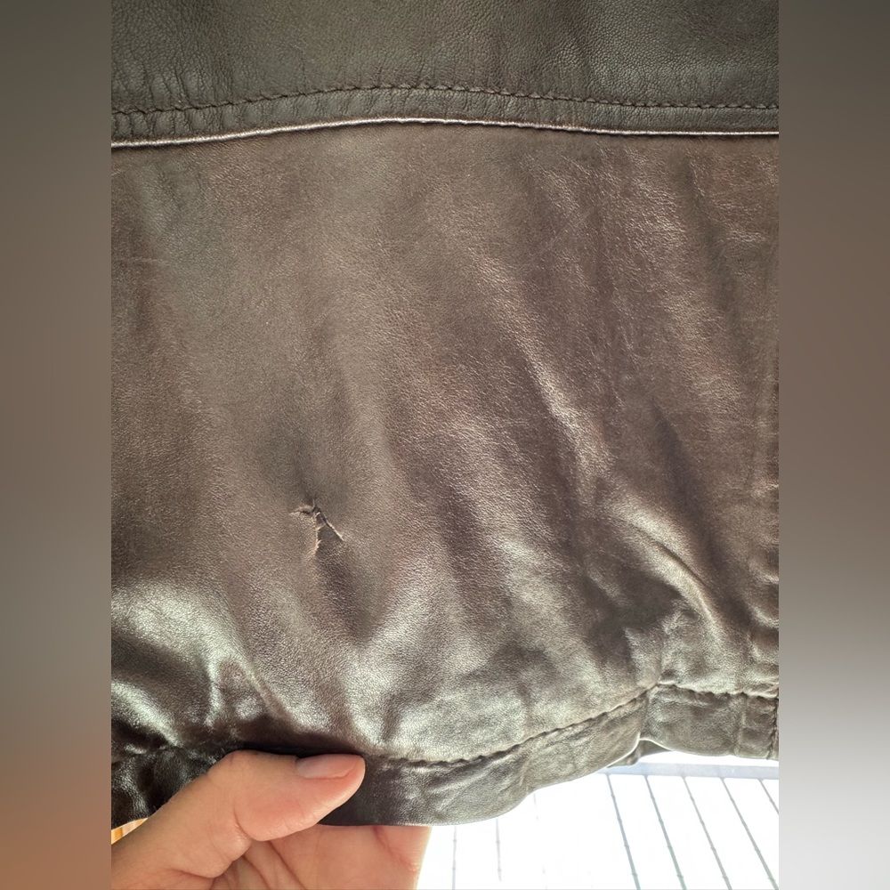 MARC NEW YORK- Men's Brown Leather Jacket - Picture 5 of 5